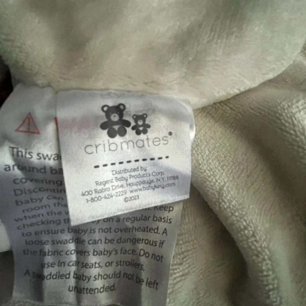Cribmates Baby Blanket Pink with Deer Embroidery 0+ Months